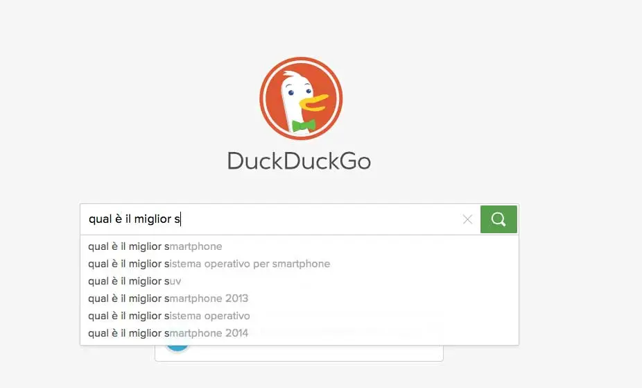 esempio suggerimenti