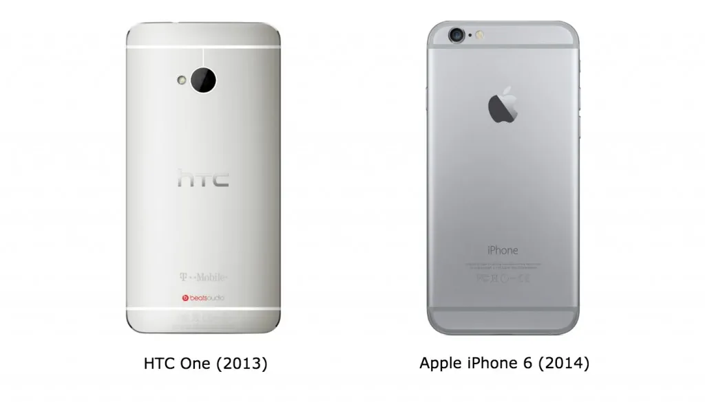 htc one m7 iphone 6