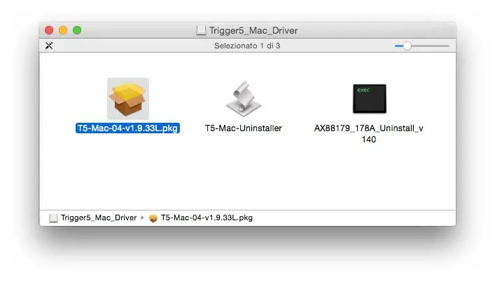 Utility per l'installazione e la disinstallazione di un driver