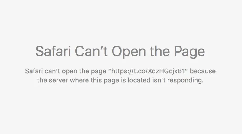 Link non funzionante in Safari