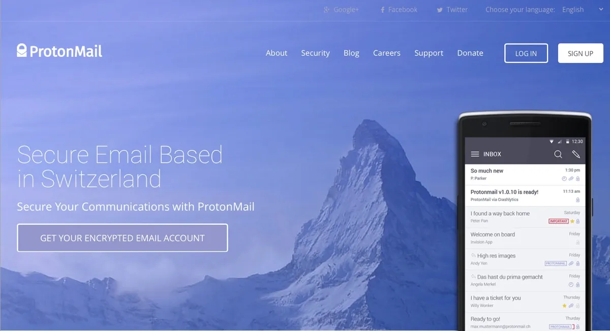 ProtonMail web ProtonMail web