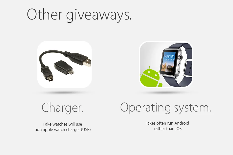 Riconoscere un Apple Watch originale da un Apple Watch falso