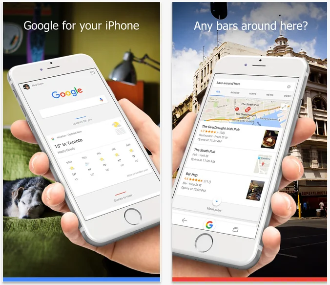 Google App versione 17 per iOS