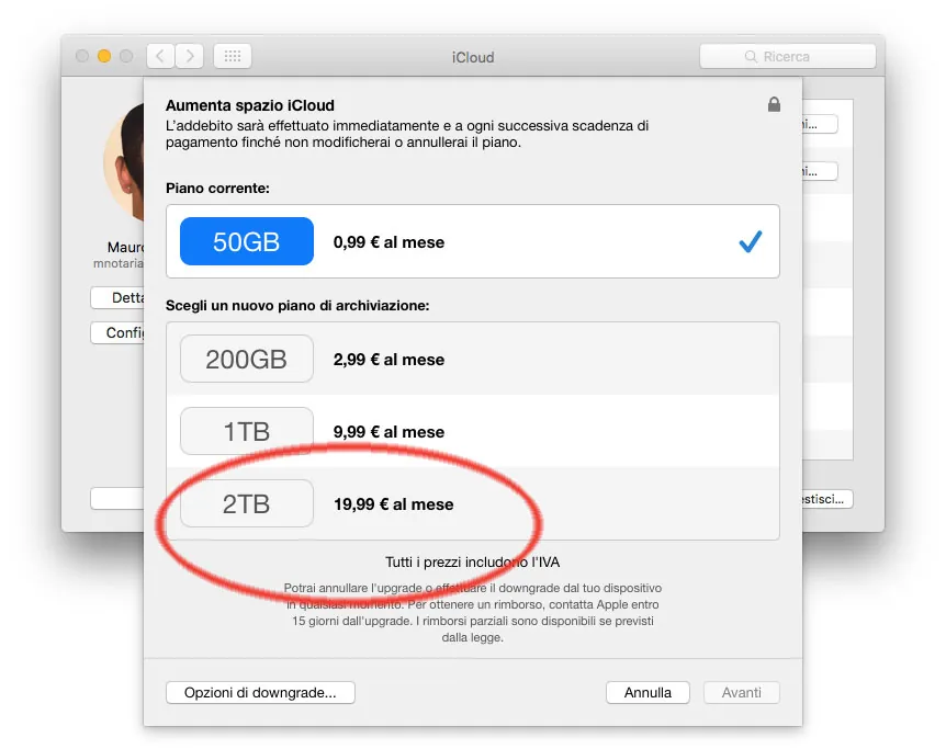 2TB su iCLoud