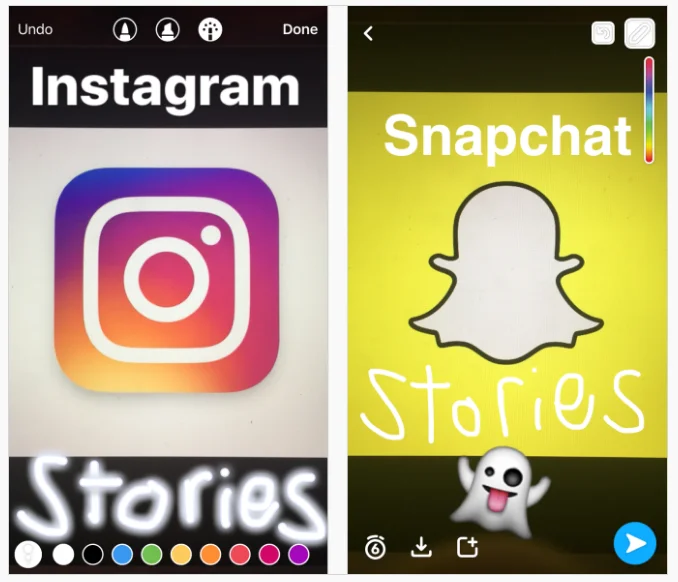 instagram snapchat stories