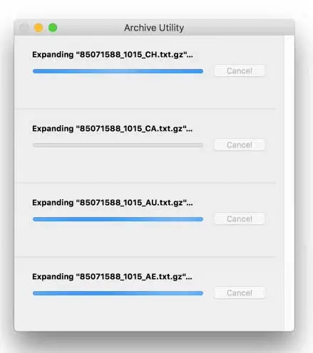 decomprimere file terminale 1000 volte più veloce