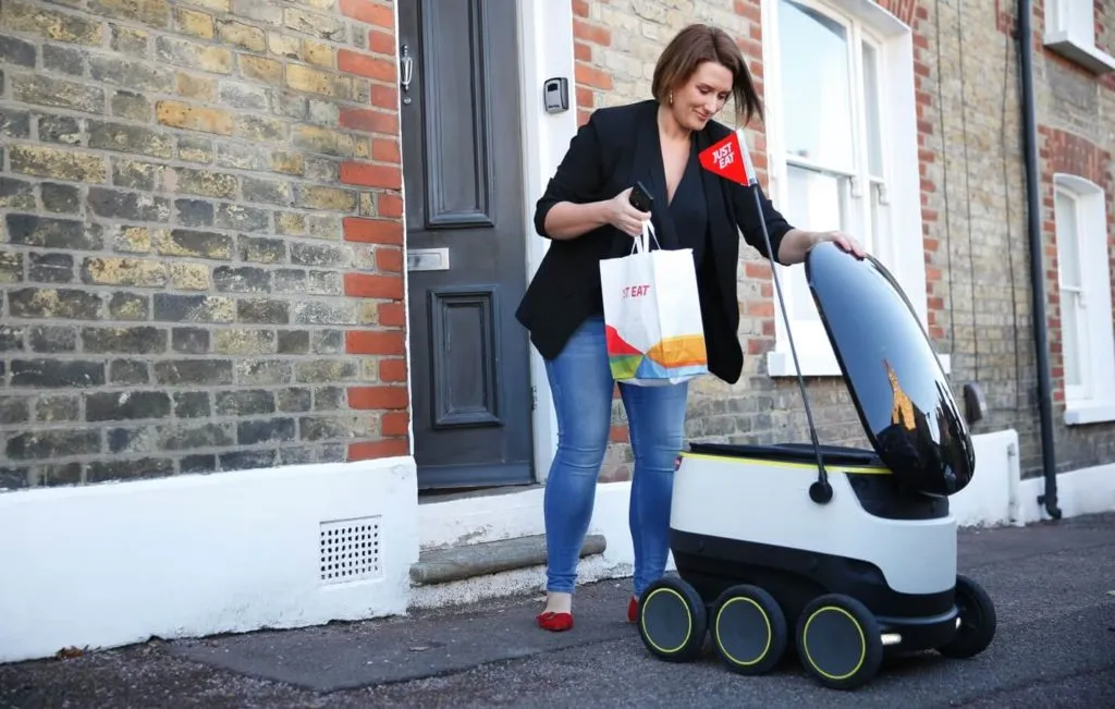 just eat robot drone