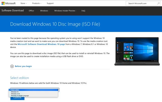 gratis windows 10 iso