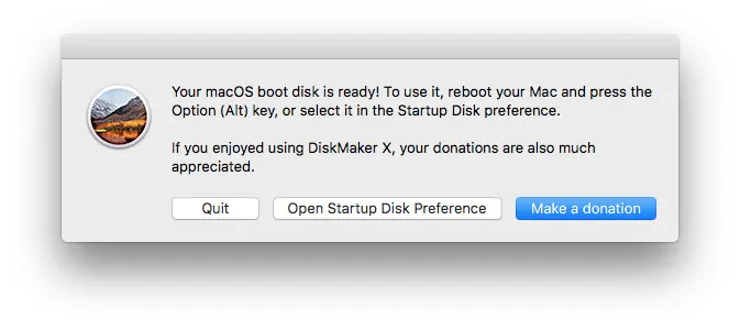 creare chiavetta high sierra
