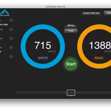 Test di velocità su MacBook Air inizio 2015 con macOS Sierra 10.13 su unità flash APPLE SSD SM0128G (128GB) inizializzata come APFS