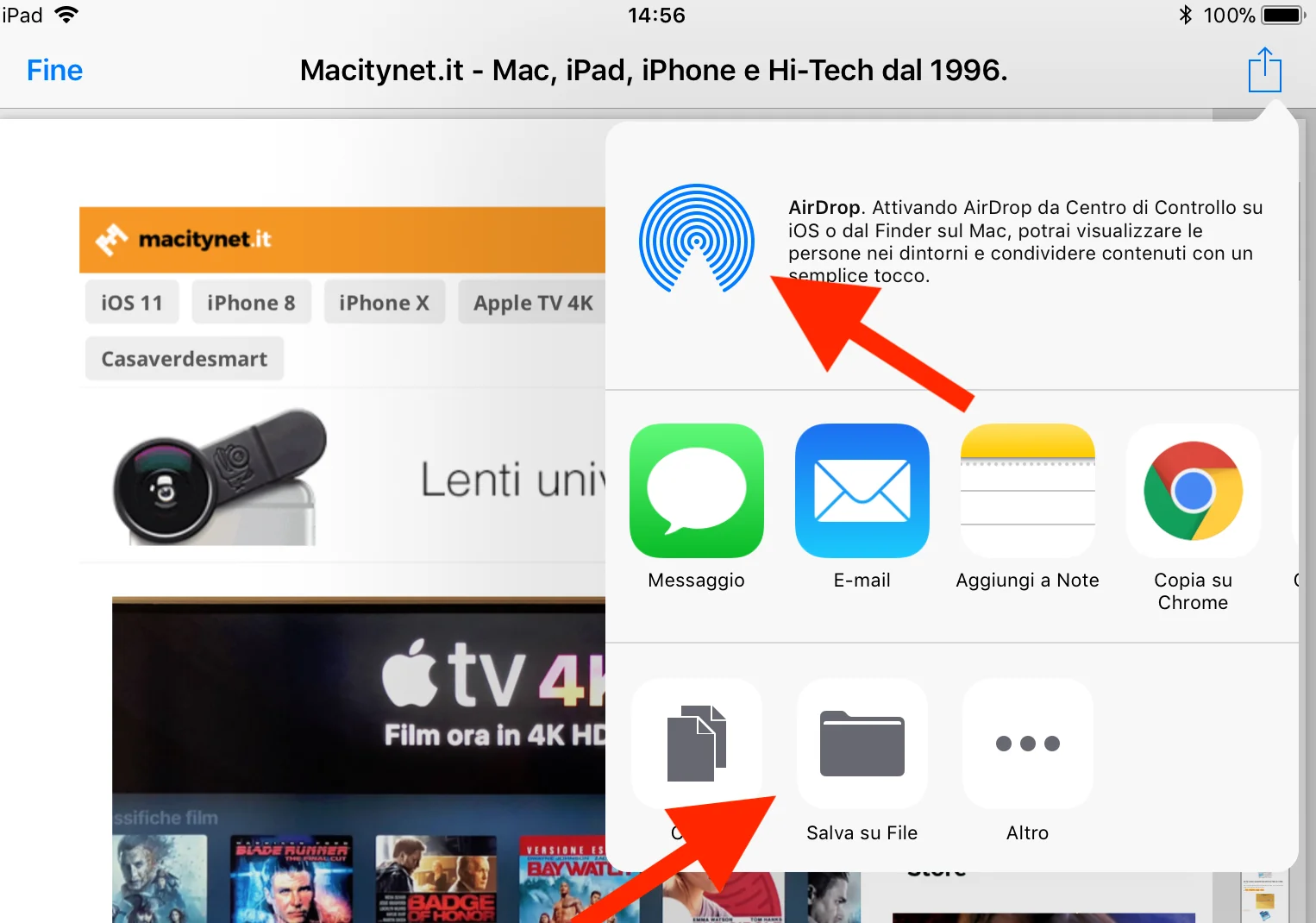 salvare un PDF da iPhone