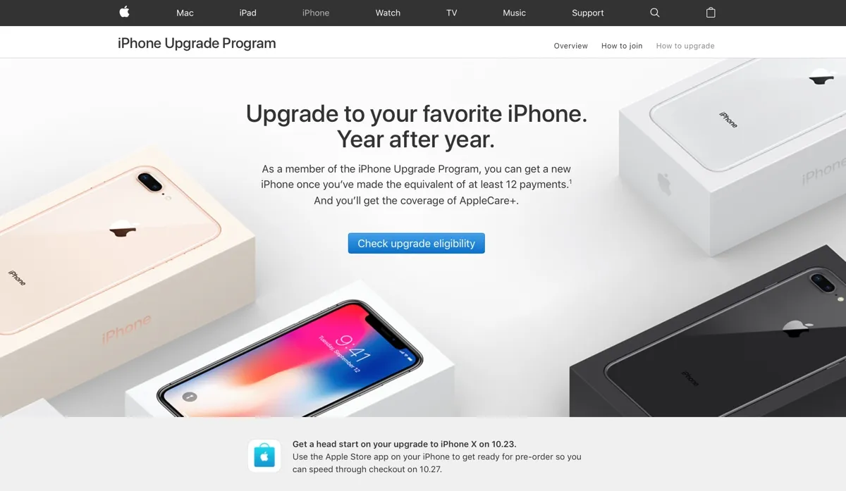 iphone upgrade program