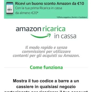 Amazon Ricarica in Cassa 2