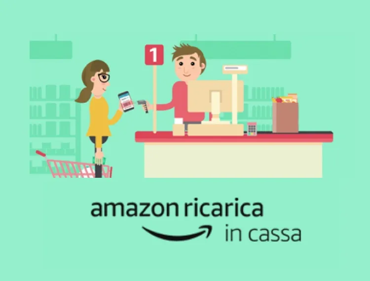 amazon ricarica in cassa 800