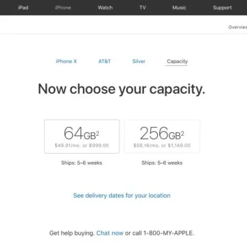 spedizioni iPhone X usa 5-6 sett 1