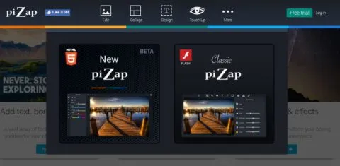 collage fotografici su web