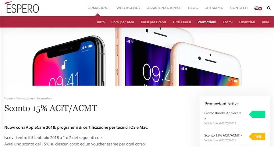 tecnico certificato mac 1 espero