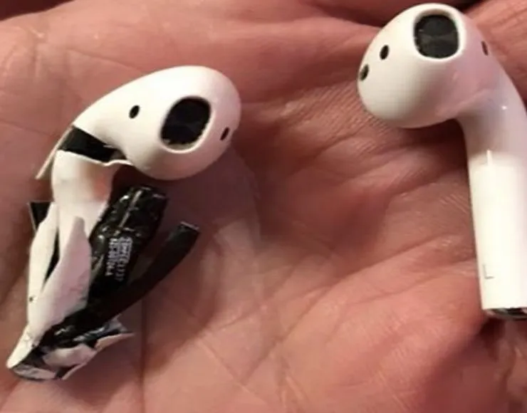 Airpods bruciati