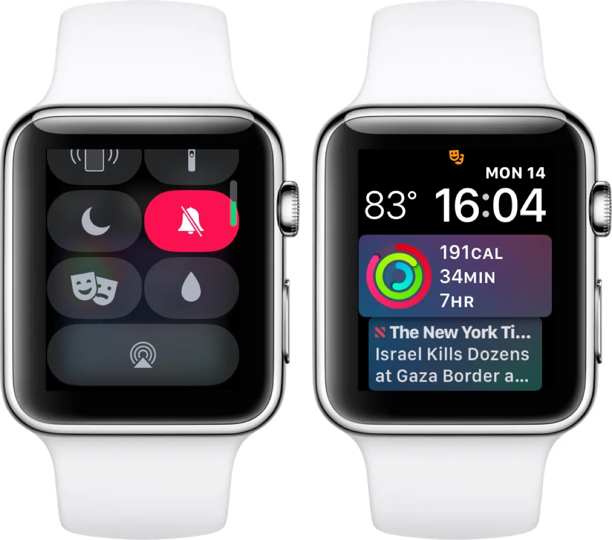 come usare modalità spettacolo apple watch