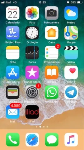 App iliad iPhone non c’è, come creare la scorciatoia all’Area Personale