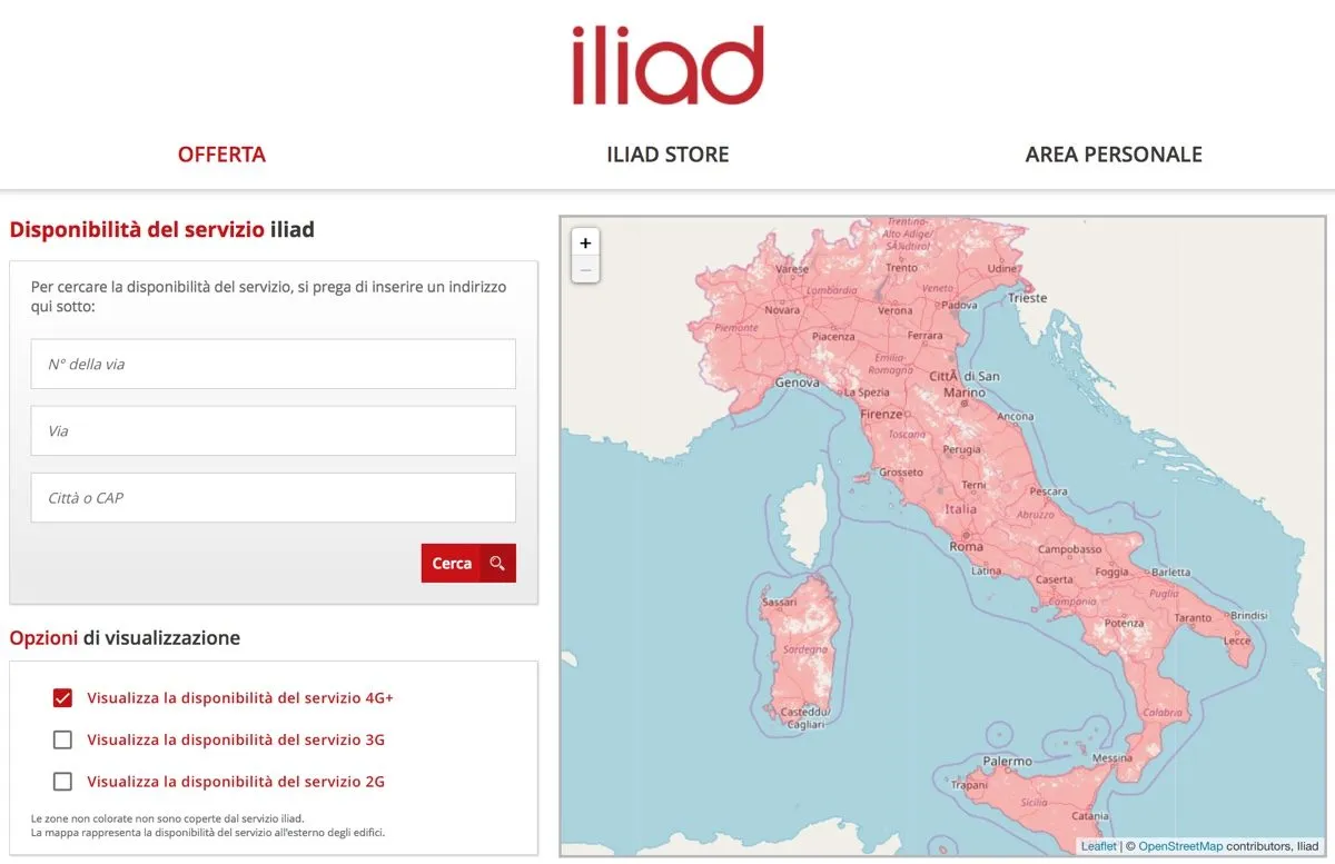 Copertura iliad, come verificarla prima di abbonarsi Copertura iliad, come verificarla prima di abbonarsi
