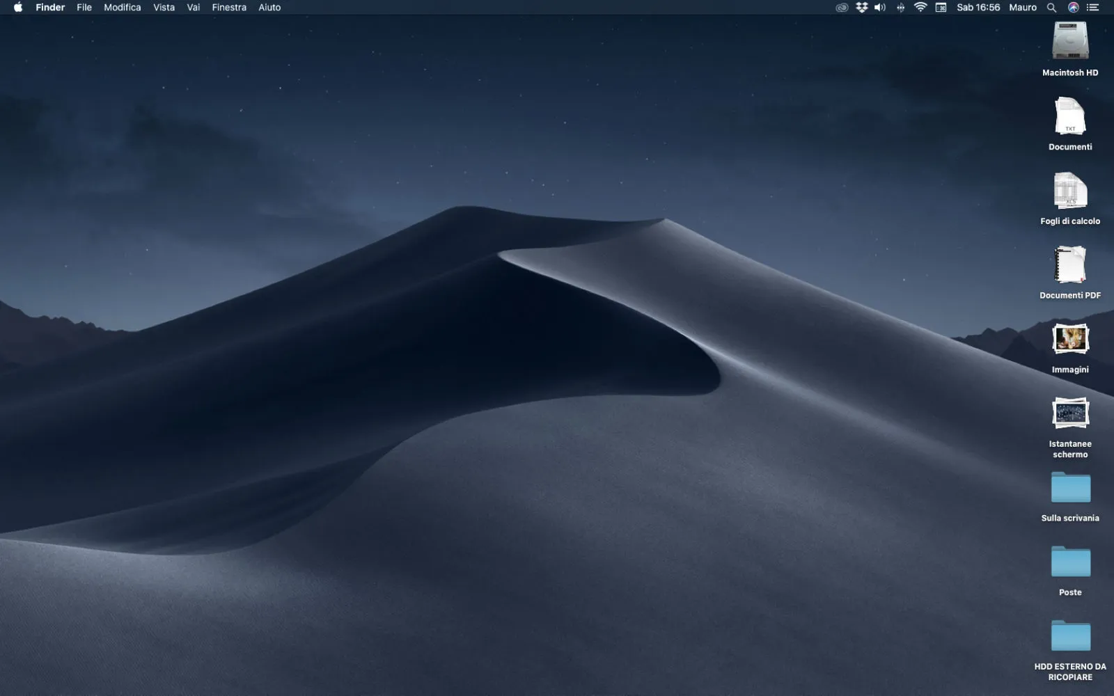 Stacks, che cos’è e come funziona una delle novità di macOS Mojave La Scrivania di prima dopo avere attivato la visualizzazione Pile