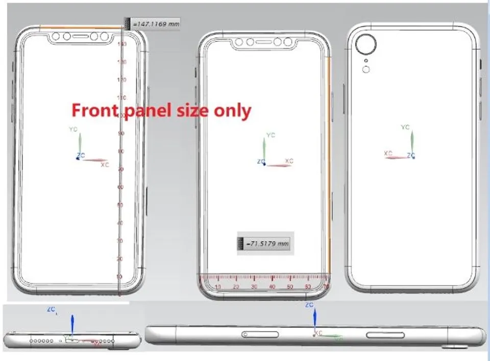 iPhone X Plus con tripla fotocamera e iPhone 6,1 pollici con Face ID negli ultimi schemi iPhone X Plus con tripla fotocamera e iPhone 6,1 pollici con Face ID negli ultimi schemi
