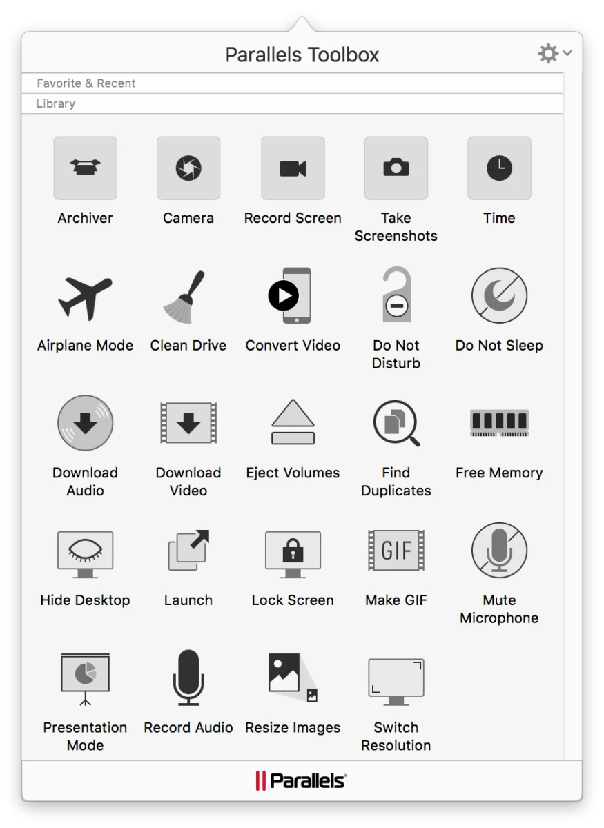 Parallels Toolbox