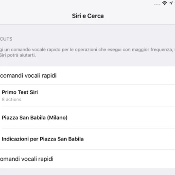 Come creare scorciatoie Siri