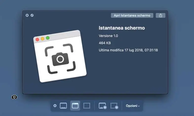 macOS Mojave, Screenshoot è la nuova utility per catturare le schermate L'utility Istantanea Schermo di macOS Mojave e le nuove opzioni per catturare una schermata