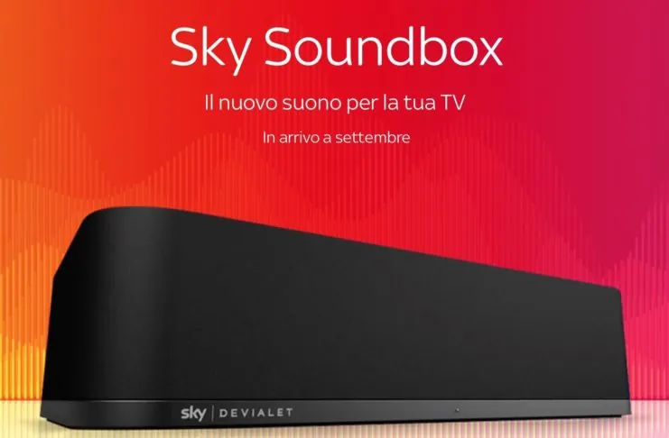 A settembre arriva in Italia Sky Soundbox by Devialet, la soundbar per Sky Q