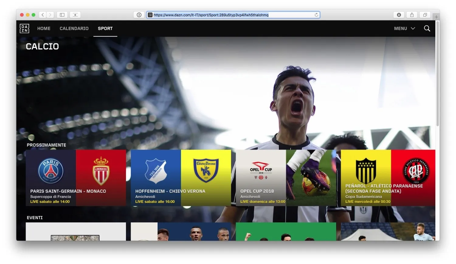 Arriva DAZN, il Netflix per lo sport