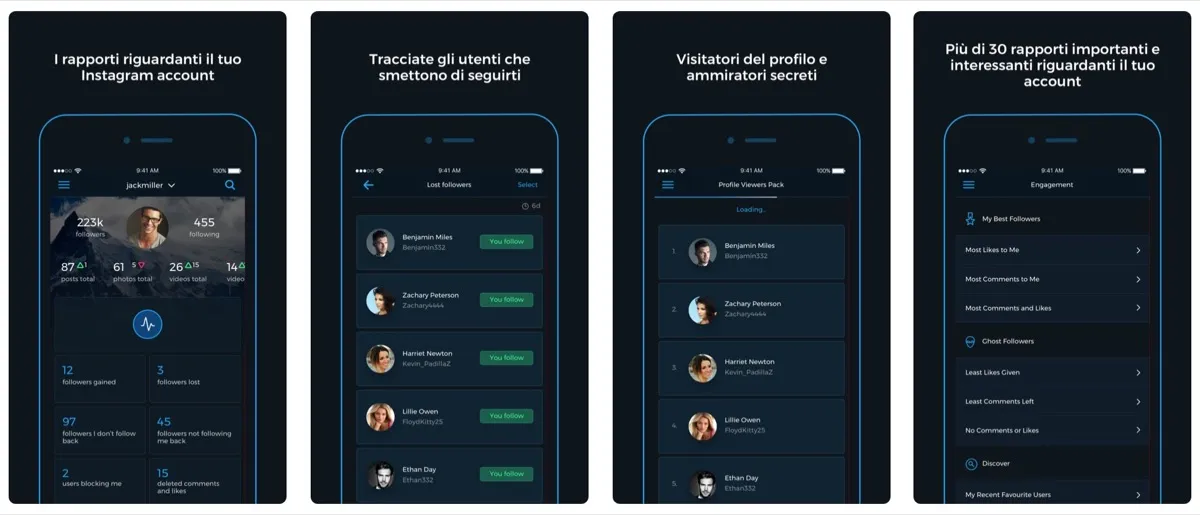 Reports+ per iPhone è l’app di analisi account per Instagram