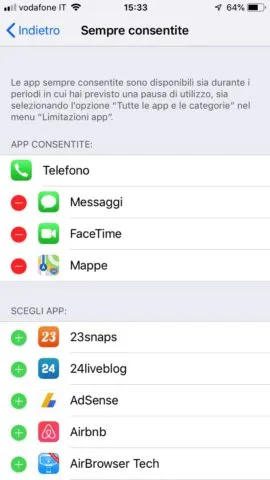 Tempo di utilizzo i Tempo di utilizzo i