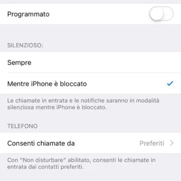 Non Disturbare iOS 12, come attivare la modalità sonno