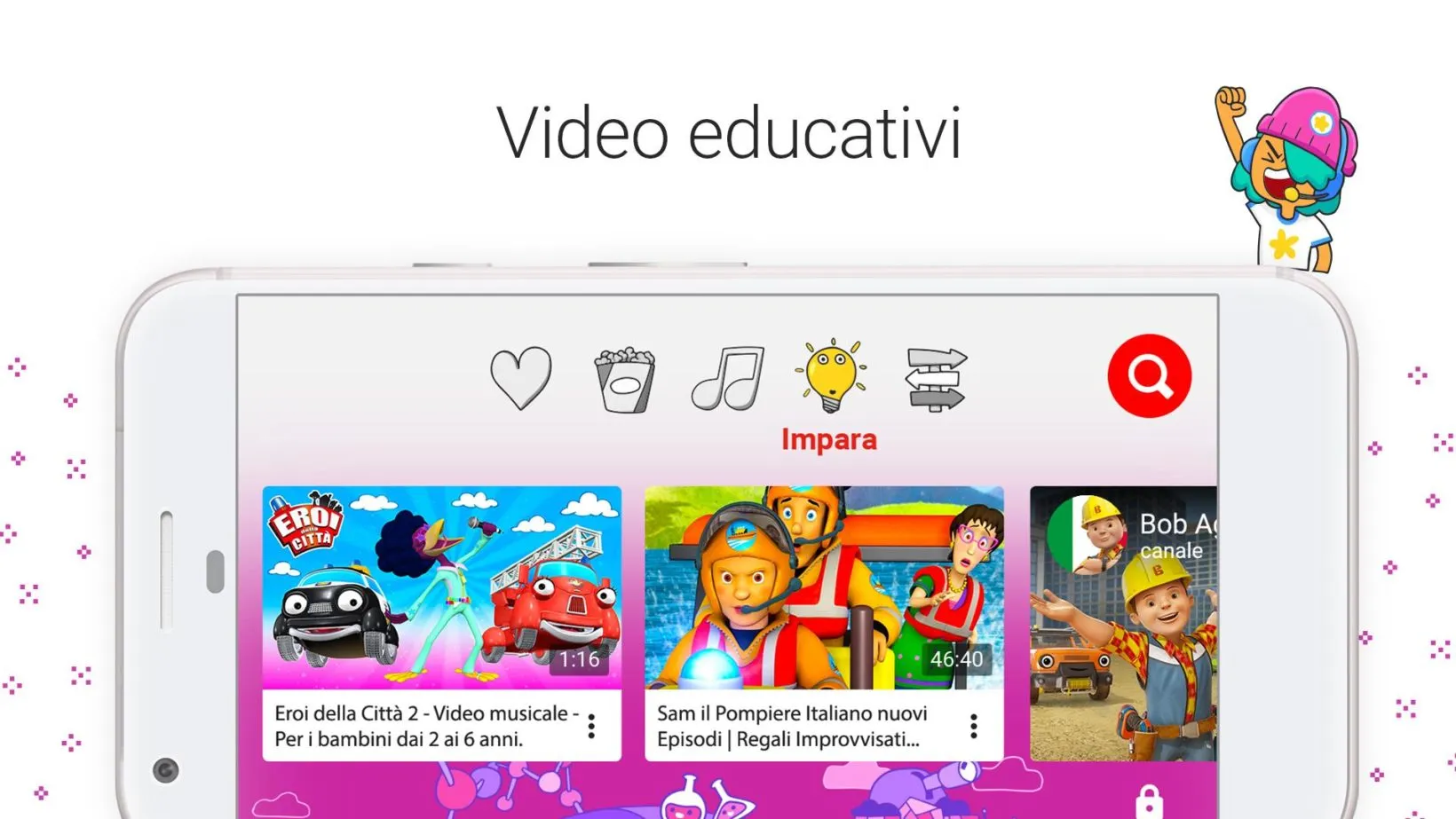 YouTube Kids è arrivata in Italia, la recensione dell’app con video a prova di bimbo YouTube Kids è arrivata in Italia, la recensione dell’app con video a prova di bimbo