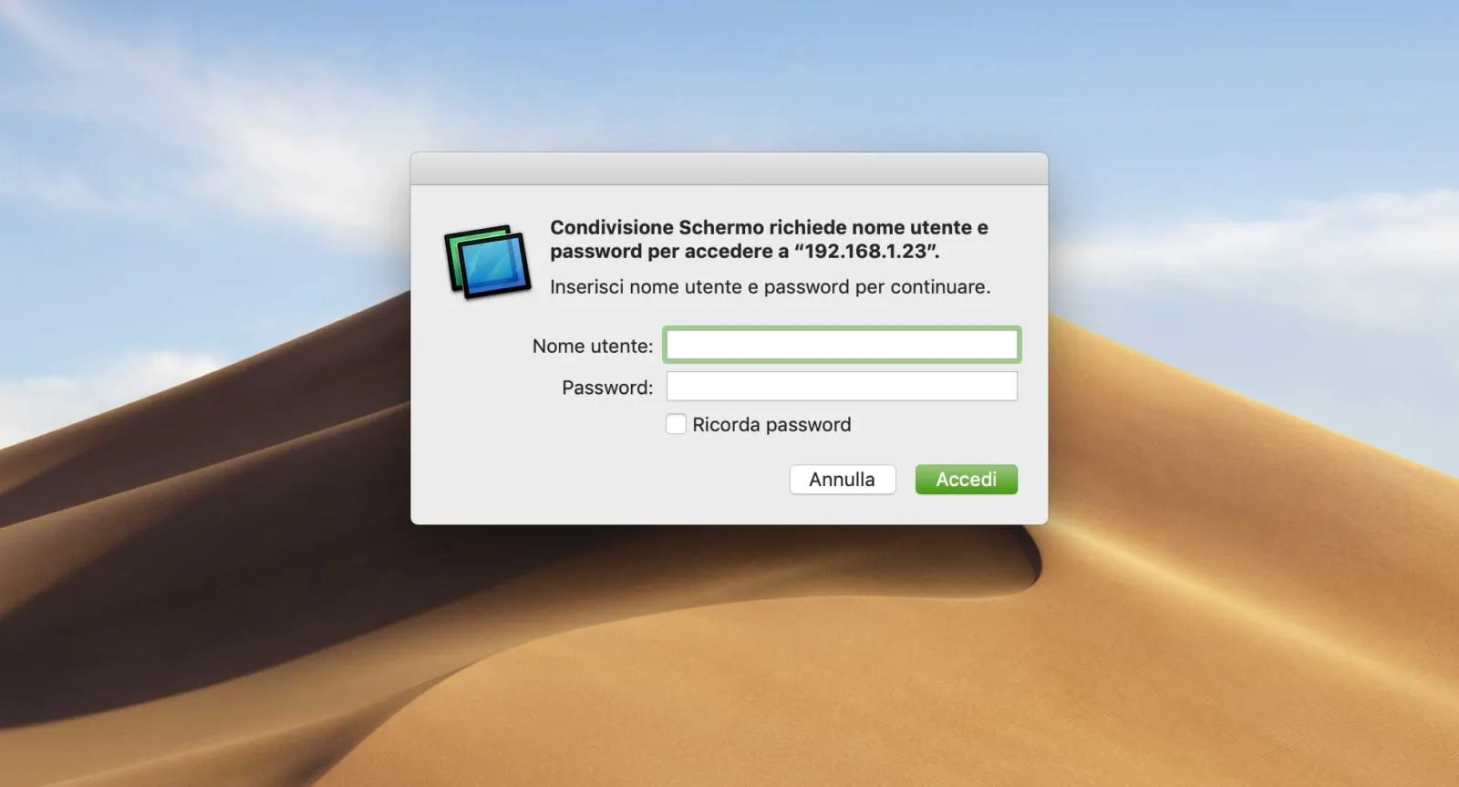Come visualizzare lo schermo di un altro Mac nella stessa rete anche da PC e iPad