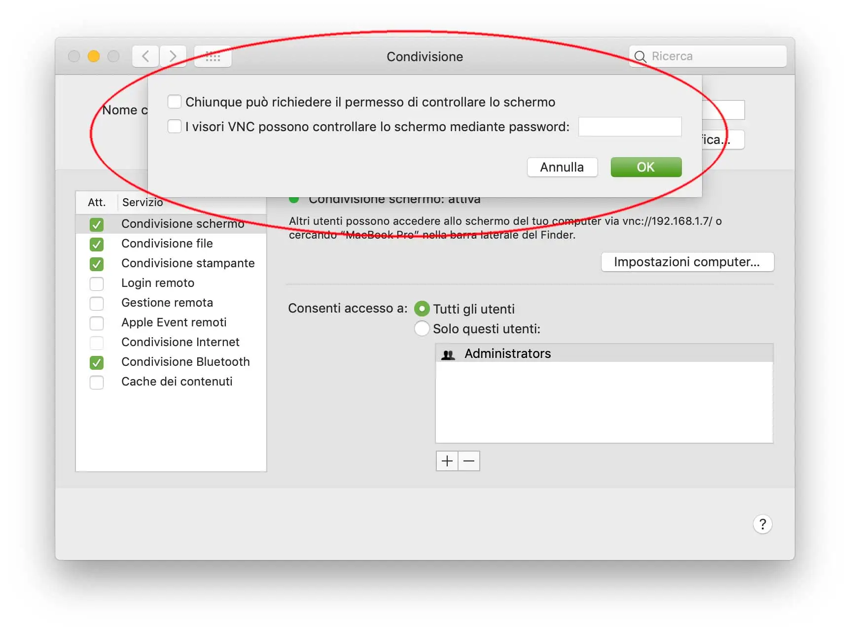 Come visualizzare lo schermo di un altro Mac nella stessa rete anche da PC e iPad