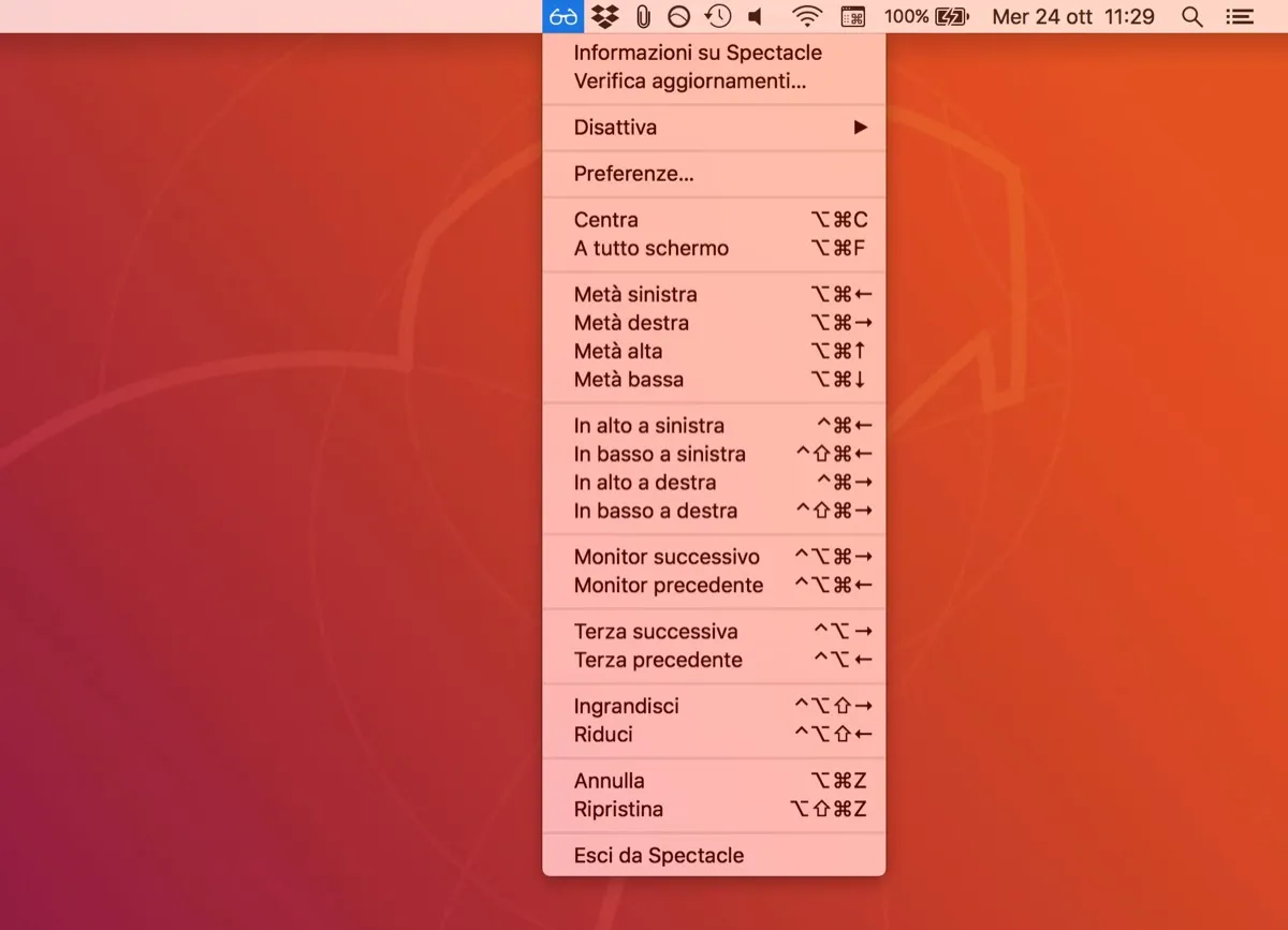 Spectacle, l’app per domare le finestre su Mac Spectacle, l’app per domare le finestre su Mac