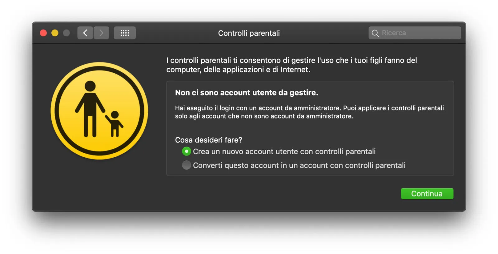 Controlli parentali su Mac Controlli parentali su Mac