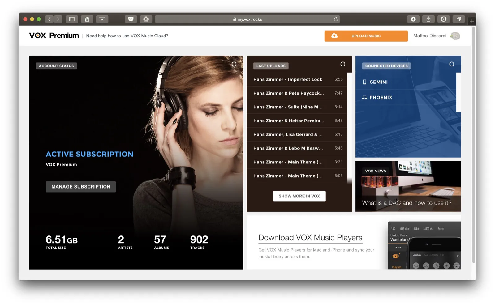 Vox, recensione del player MP3 “rock” Vox, recensione del player MP3 “rock”