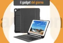 Omoton, la custodia per iPad 2018 con tastiera e taschino per Apple Pencil Omoton, la custodia per iPad 2018 con tastiera e taschino per Apple Pencil