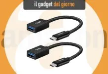 Il doppio adattatore da USB-C a USB con cavo in nylon per Mac, iPad Pro e smartphone gadgetusbc