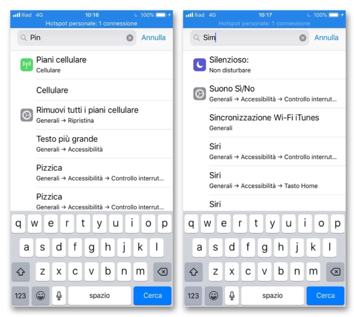Cambiare PIN Sim su iPhone, con iOS 12 la funzione trasloca