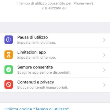 Come bloccare app iOS con password grazie a Tempo di utilizzo