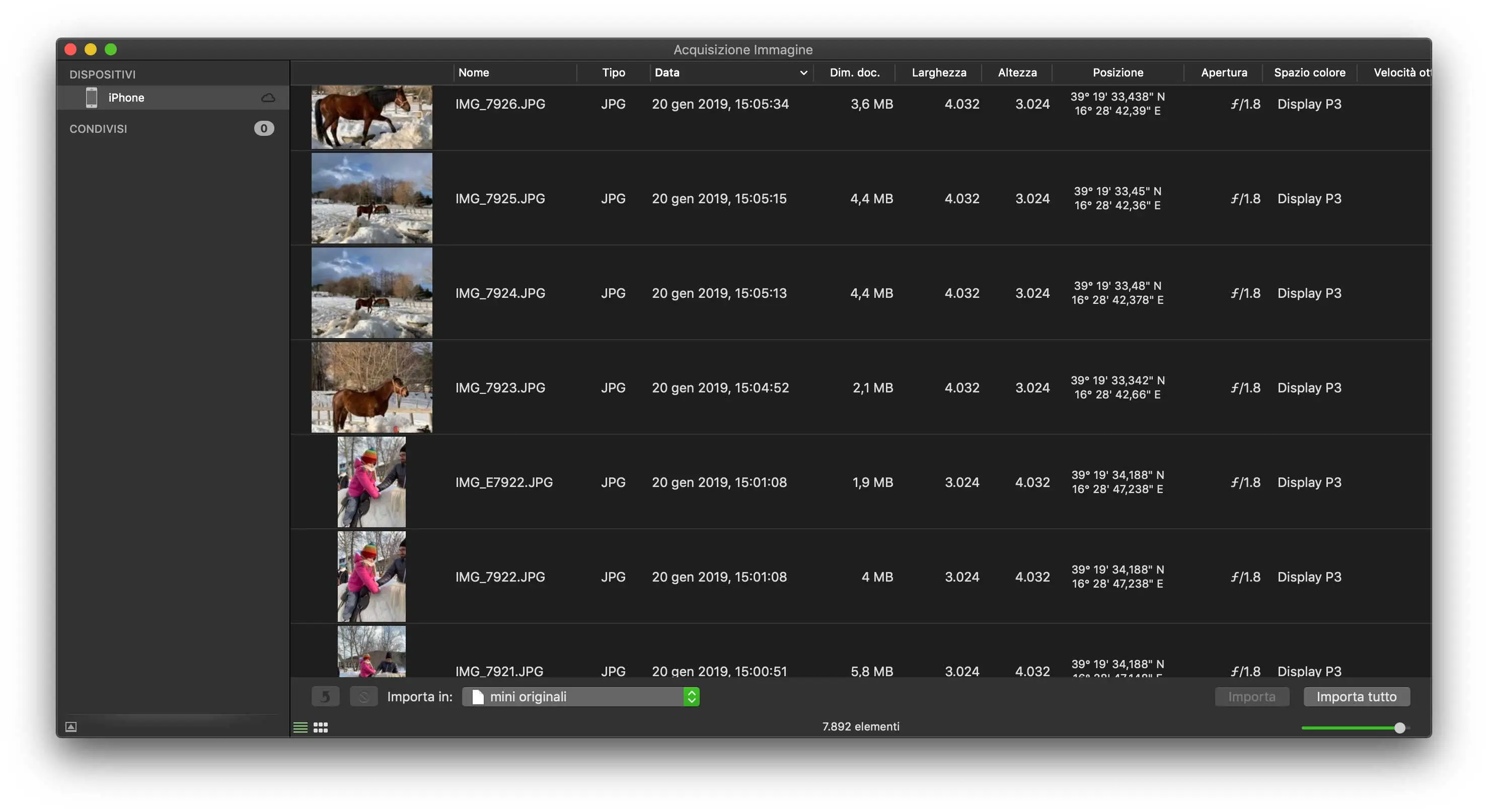 Con l'utility Acquisizione Immagine di serie in macOS è facilissimo importare al volo foto e video da iPhone e iPad