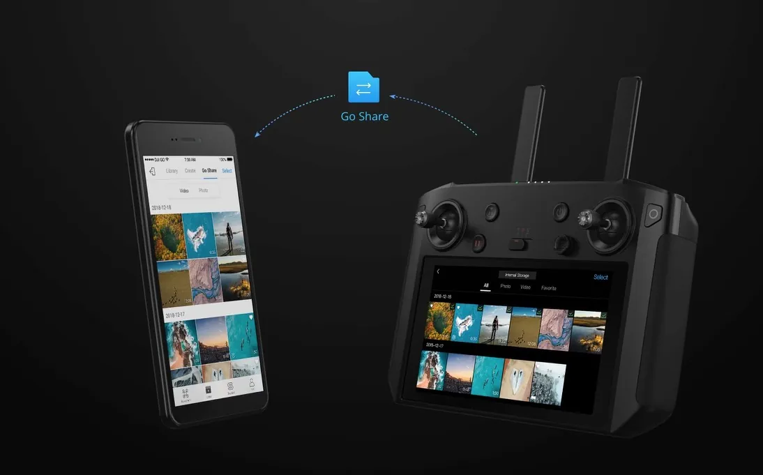 Al CES 2019 DJI Smart Controller, il radiocomando super tecnologico per Mavic 2