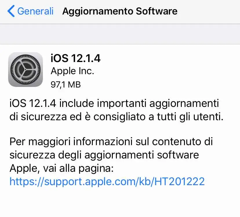 Disponibile aggiornamento a iOS 12.1.4: risolto il bug con FaceTime Update iOS 12.1.4