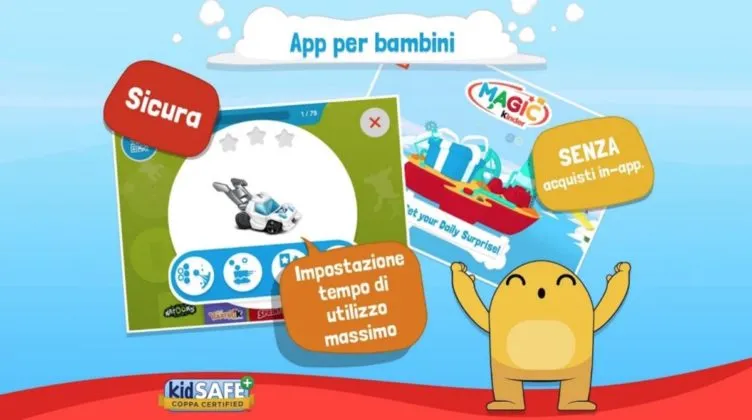 Magic Kinder, l’app per bambini istruttiva, sicura e divertente
