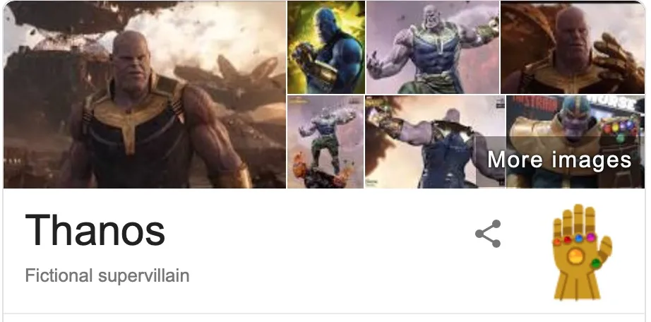 Il guanto di Thanos colpisce anche su Google, distrugge il 50% dei risultati di ricerca Il guanto di Thanos colpisce anche su Google, distrugge il 50% dei risultati di ricerca